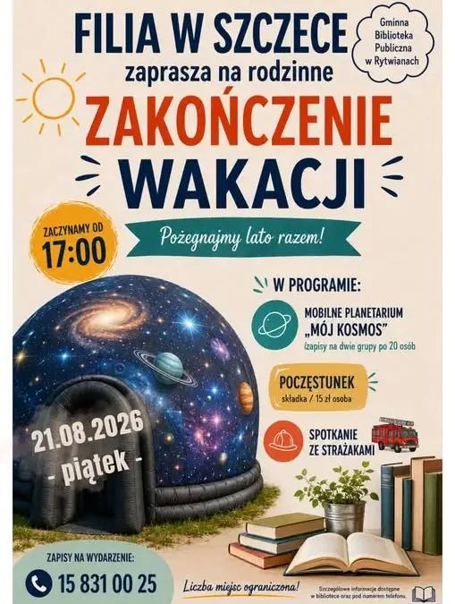Kosmiczne pożegnanie lata w bibliotece – rodzinne atrakcje dla dzieci