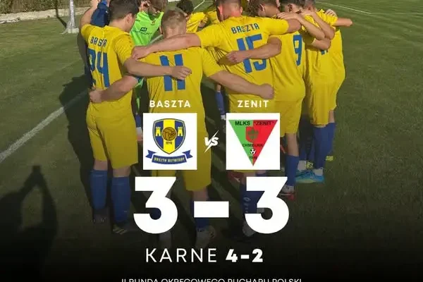 Baszta Rytwiany awansuje do III rundy Pucharu Polski po serii rzutów karnych