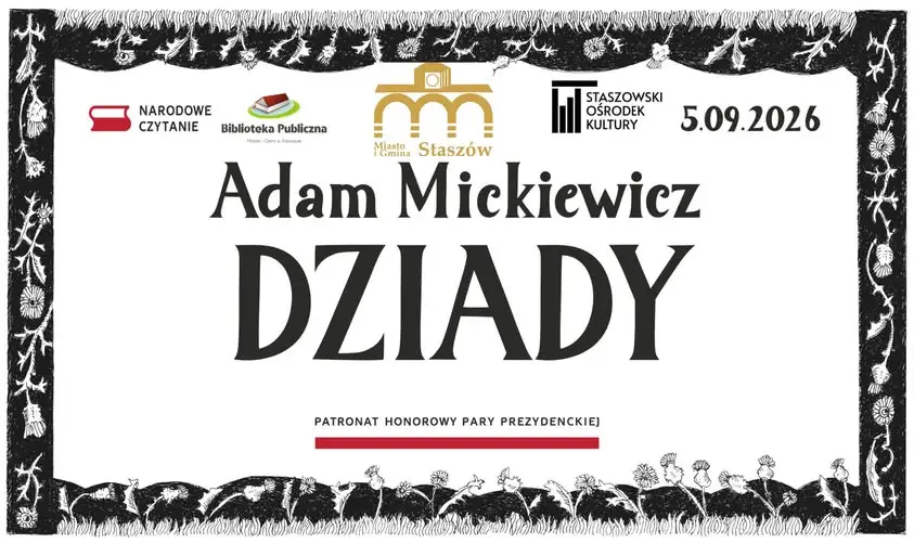 Narodowe Czytanie „Dziadów” w Staszowie – zaproszenie na wspólne czytanie