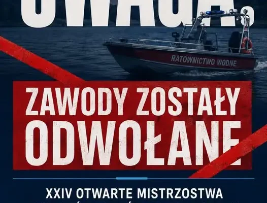 Zmiana terminu XXIV Mistrzostw Grup Szybkiego Reagowania na Wodzie w Chańczy