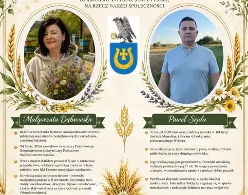 Małgorzata Dąbrowska i Paweł Sojda Starostami Dożynkowymi w Rytwianach