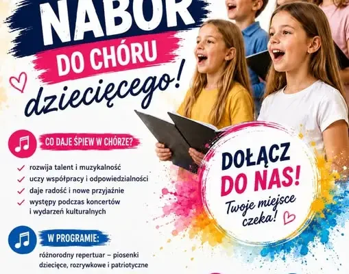 Nabór do chóru dziecięcego w Osieku – dołącz do M-GOK!