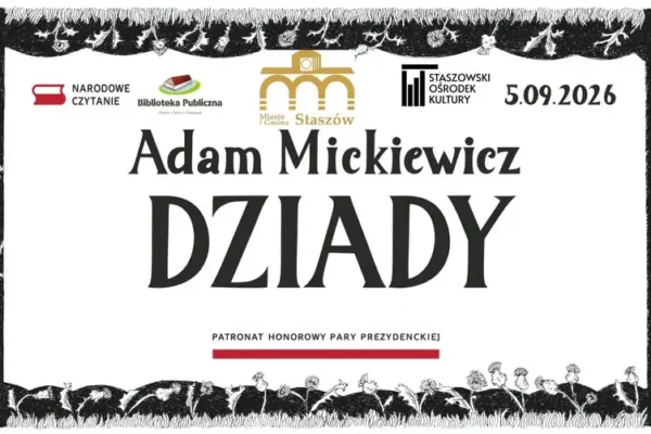 Narodowe Czytanie 2026 w Staszowie: Dziady na Rynku