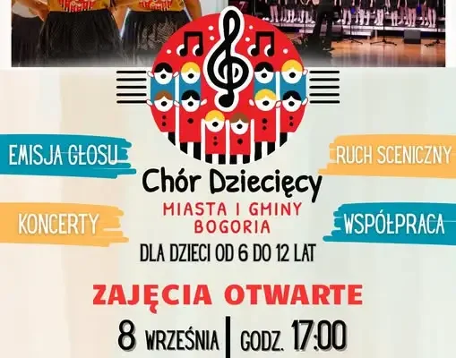 Chór Dziecięcy w Bogorii wznawia zajęcia – zaprasza dzieci w wieku 6–12 lat