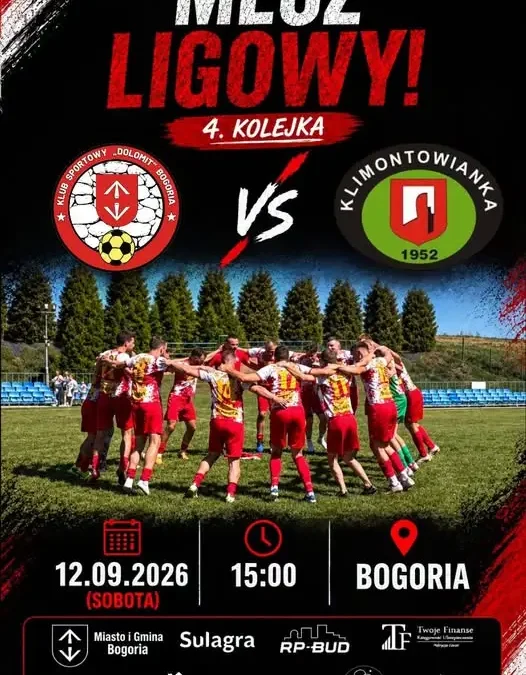 Dolomit Bogoria kontra Klimontowianka II Klimontów – 4. kolejka B-klasy