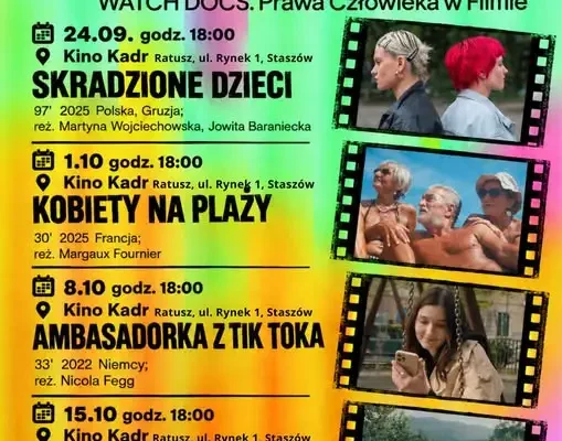 WATCH DOCS zawita do Staszowa – cztery bezpłatne projekcje w Kinie Kadr
