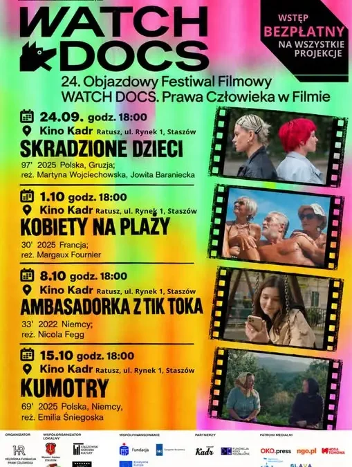 WATCH DOCS zawita do Staszowa – cztery bezpłatne projekcje w Kinie Kadr