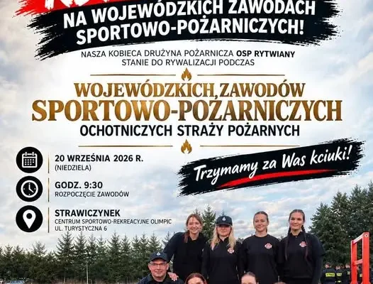 KDP Rytwiany powalczy na wojewódzkich zawodach sportowo-pożarniczych w Strawczynku