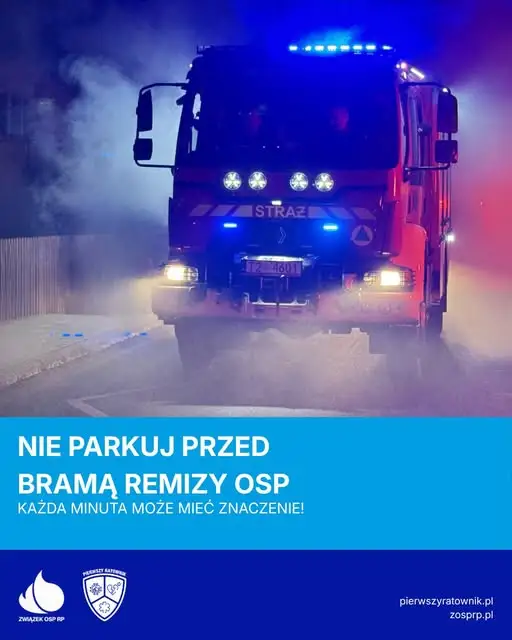 Apel OSP: nie zastawiaj bramy remizy – to może kosztować życie