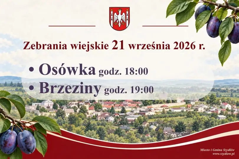 Zebrania wiejskie w sprawie Funduszu Sołeckiego 2027 w gminie Szydłów