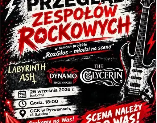 Przegląd zespołów rockowych w Rytwianach – już w najbliższą sobotę