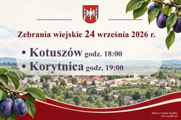 Fundusz Sołecki 2027: zebrania wiejskie w Kotuszowie i Korytnicy już dziś
