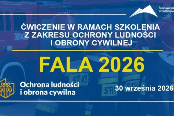 Ćwiczenia „Fala 2026” w powiecie staszowskim – służby przygotowują się na zagrożenie powodziowe