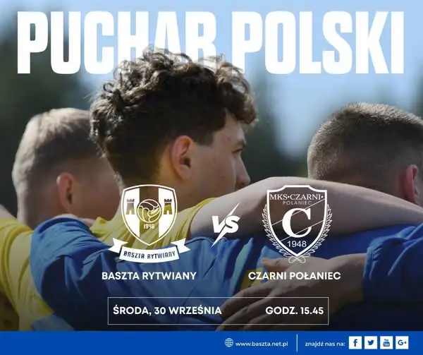Puchar Polski: Baszta Rytwiany zmierzy się z trzecioligowymi Czarnymi Połaniec
