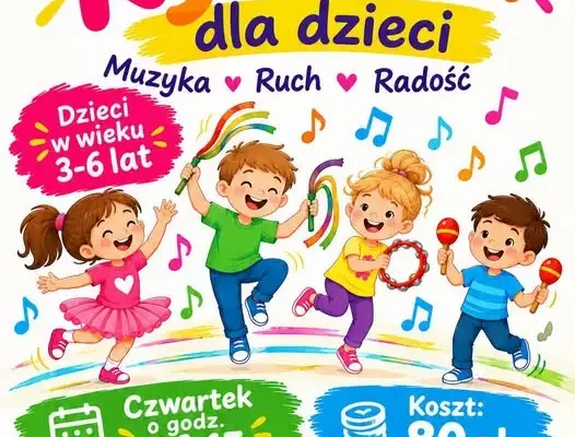 Rytmika dla dzieci w GCK Rytwiany – start już 1 października