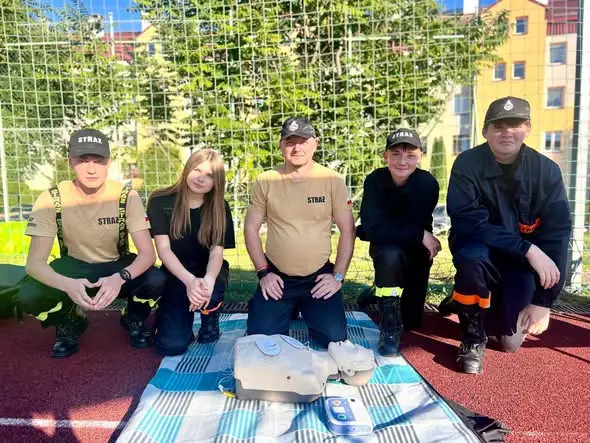 Piknik Rodzinny w Połańcu: strażacy uczyli dzieci pierwszej pomocy