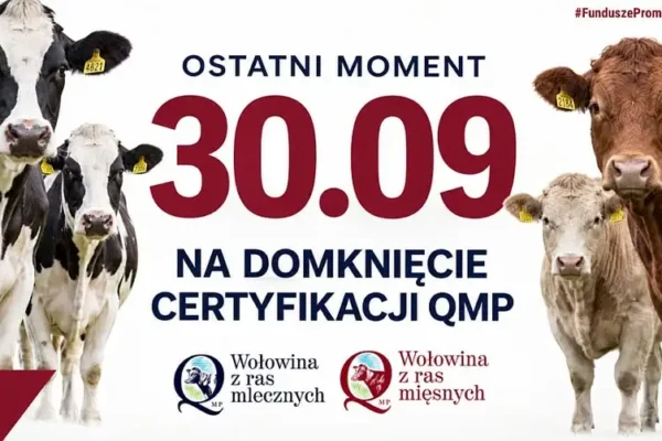 Certyfikat QMP — ostatni dzwonek dla rolników. Termin mija 30 września