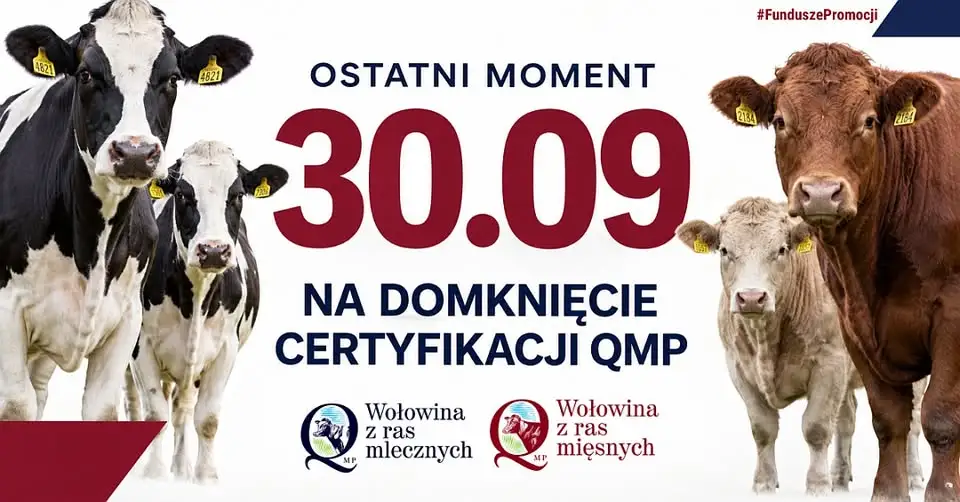 Certyfikat QMP — ostatni dzwonek dla rolników. Termin mija 30 września