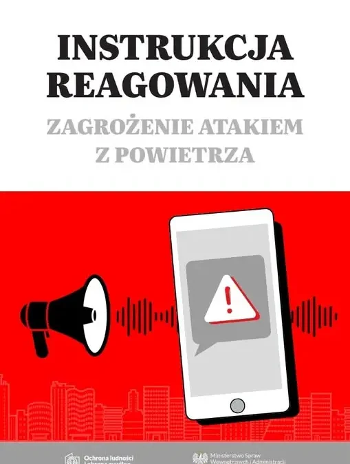 MSWiA publikuje instrukcję reagowania na atak z powietrza – kluczowe zasady bezpieczeństwa