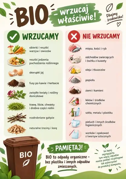 Gmina Oleśnica: bezpłatne brązowe pojemniki na bioodpady od 5 października