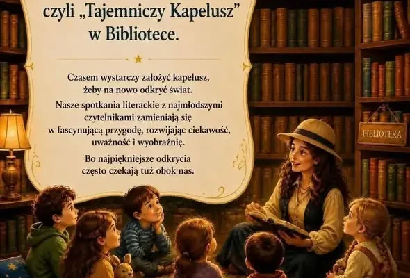 Tajemniczy kapelusz w bibliotece w Staszowie – lekcja o emocjach i twórcza zabawa