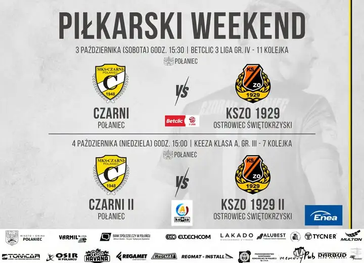 Piłkarski weekend w Połańcu – dwa mecze Czarnych