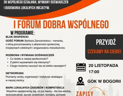 I Forum Dobra Wspólnego w Bogorii – spotkanie dla lokalnych liderów i organizacji