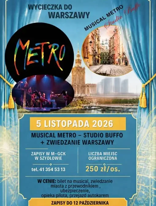 Wycieczka do Warszawy na musical „Metro” – zapisy trwają