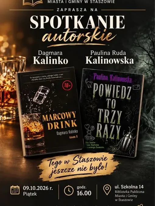 Spotkanie autorskie z Dagmarą Kalinko i Pauliną Kalinowską w bibliotece w Staszowie