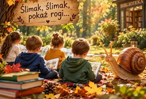 Jesienne warsztaty w bibliotece w Staszowie: dzieci odkrywały świat ślimaków