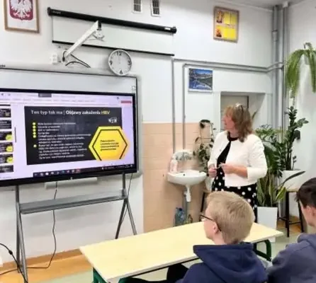 Warsztaty o WZW w ZS w Polańcu – uczniowie sprawdzili swoją wiedzę