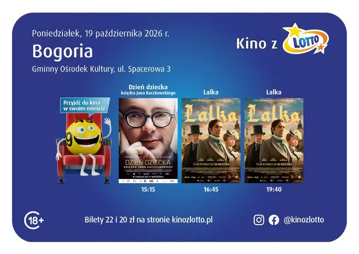 Bogoria: dodatkowy seans filmu „Lalka” w GOK już 19 października