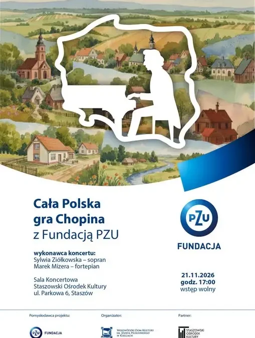 „Cała Polska gra Chopina” – wyjątkowy koncert w Staszowie już 21 listopada