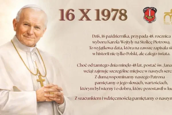 Staszów pamięta o swoim Patronie – 48. rocznica wyboru Karola Wojtyły na papieża