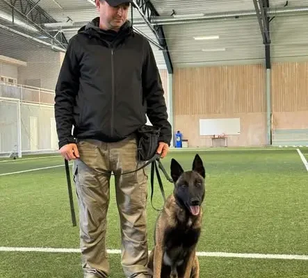Staszowski policjant i jego pies Ares szkolili się w Szwecji w ramach projektu TROPIK-9