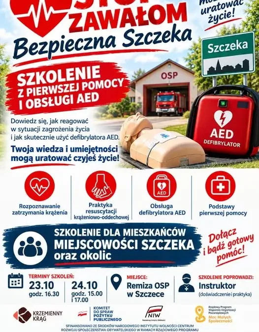 Bezpłatne szkolenia z pierwszej pomocy w Szczece – zapisy trwają