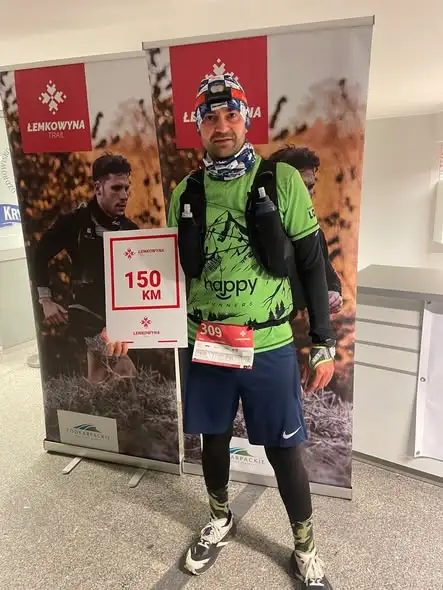 Łukasz Wójt z Połańca ukończył Łemkowyna Ultra-Trail 150 mimo kontuzji kolana