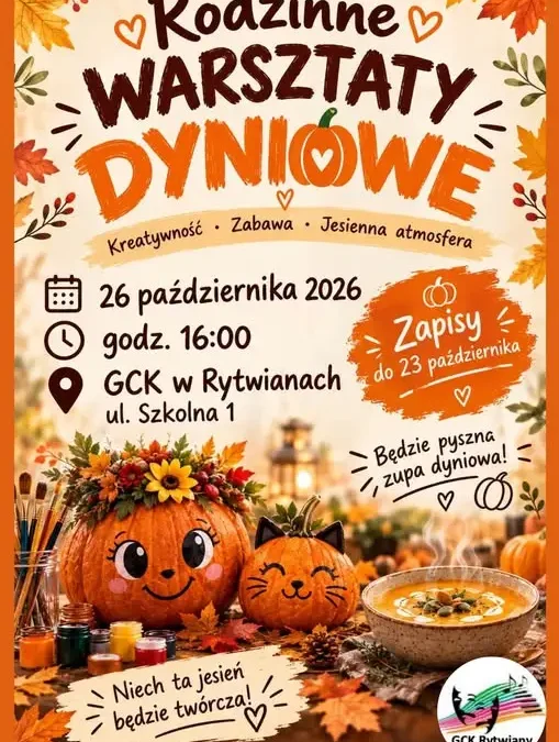 Rodzinne Warsztaty Dyniowe w Rytwianach – jesienna zabawa dla całych rodzin