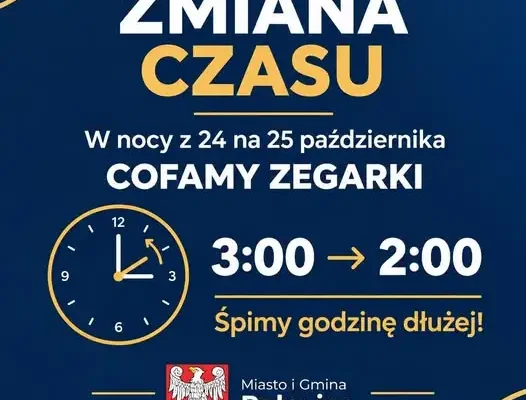 Zmiana czasu na zimowy w gminie Połaniec – cofamy zegarki!